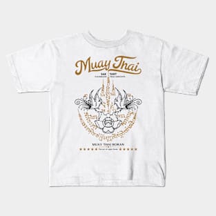 Muay Thai Boxing Tattoo The Hermit Muay Boran Kids T-Shirt